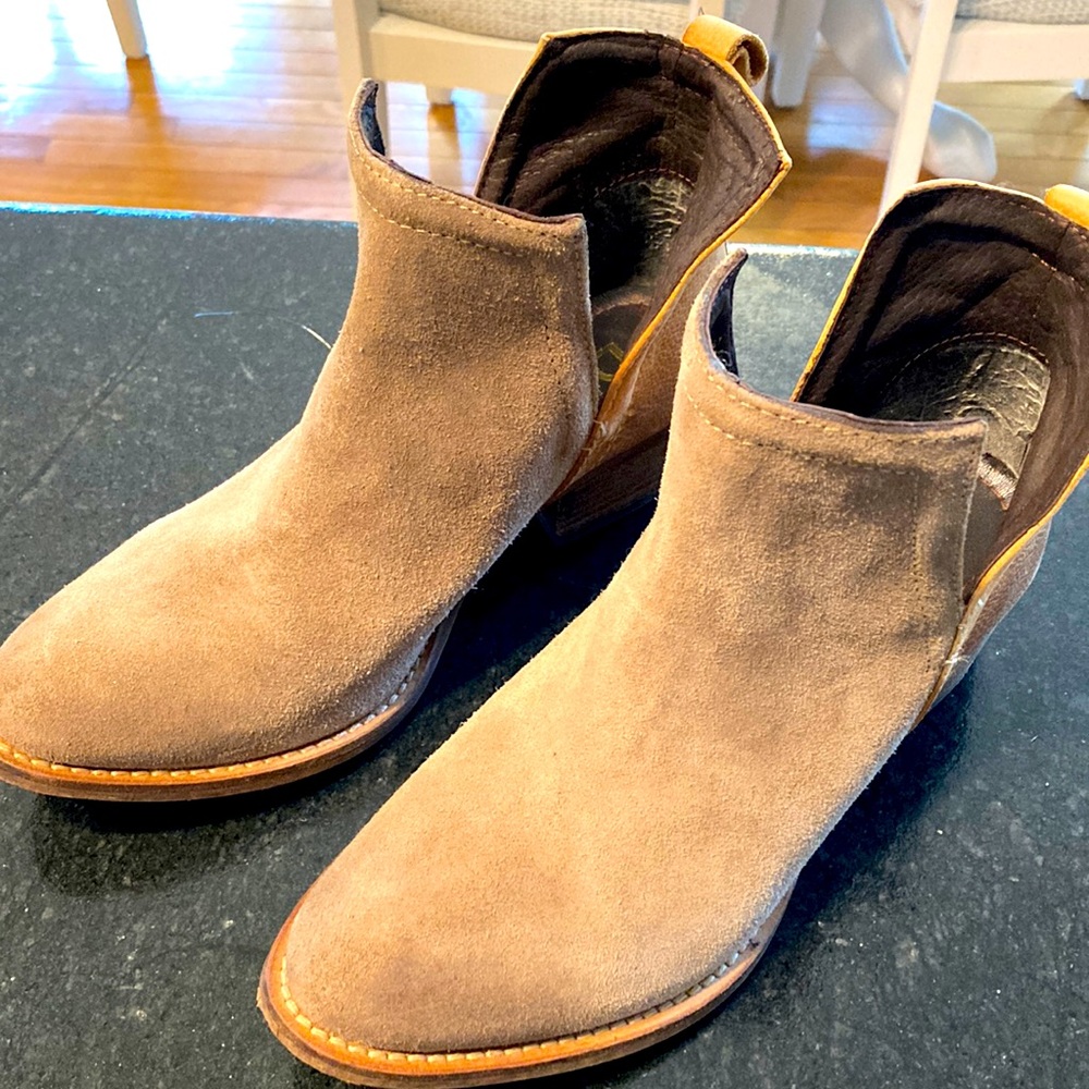 Diba two toned split booties